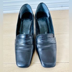 Black Leather Loafer Shoes from Japan, Black, Size 5.5 (Japan Size 23)